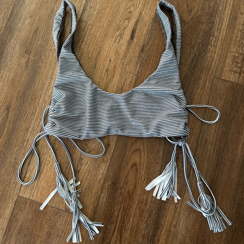 Acacia stripe bikini top